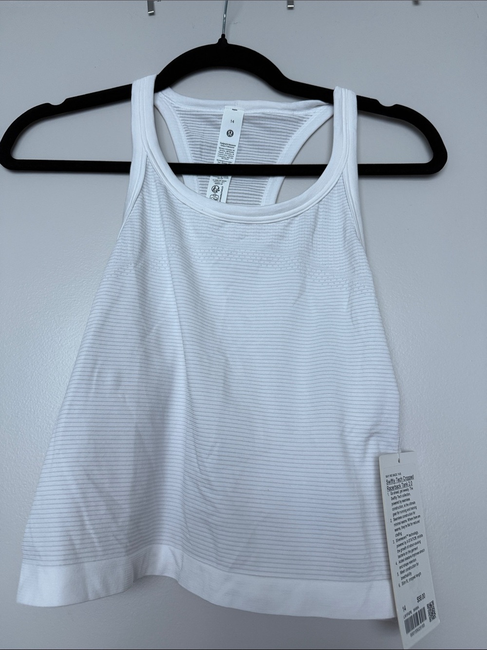Lululemon Women's White Racerback Tank Top